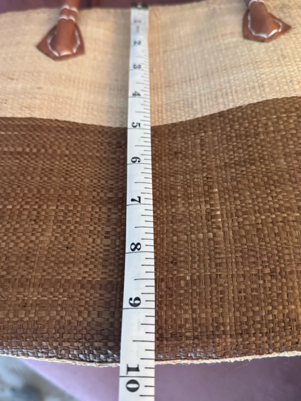 100% Raffia handbag/tote. A summer must have! - Picture 7 of 8